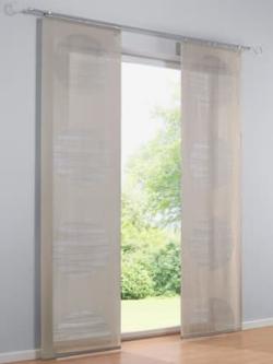 Panneau-rideaux, couleur : marron moyen uni, taille 1, marque helline home, 100% polyester - helline