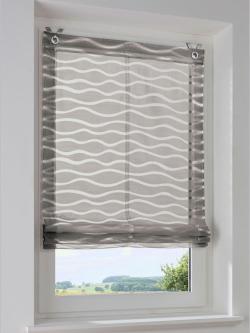 Joli store-bateau, couleur gris, taille 140x60 cm, marque helline home - helline