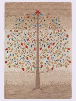 Tapis pure laine, couleur beige - HELLINE