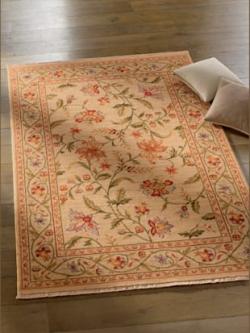 Tapis tissage mécanique, couleur beige-multicolore - HELLINE