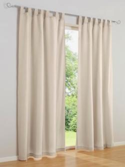 Rideau matière opaque, couleur marron, taille 265x140 cm, marque helline home - helline