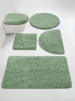 Tapis de bain acrylique facile d'entretien, couleur : bleu turquoise clair uni, taille 60x100 cm, marque helline home, 100% acrylique - helline
