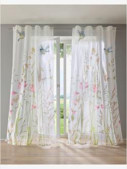 Rideau superbe store, couleur blanc, taille 245x135 cm, marque helline home - helline