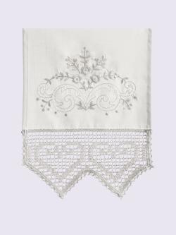 Panneau coulisse pour la tringle à rideaux, couleur blanc, taille 80x40 cm, marque helline home - helline