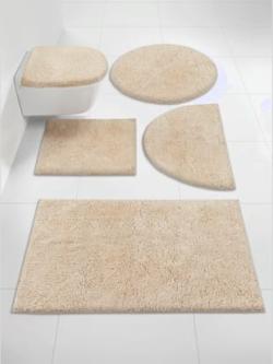 Tapis de bain pur coton, couleur couleur ivoire, taille 47x50 cm - 45x50 cm, marque helline home - helline