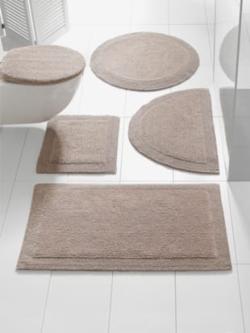 Tapis de bain 100% coton, couleur marron, taille 80x150 cm, marque helline home - helline