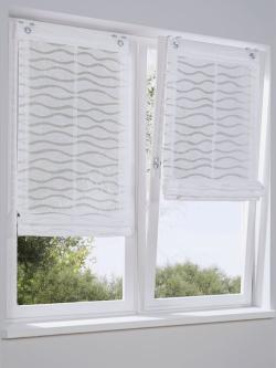 Joli store-bateau, couleur blanc, taille 140x120 cm, marque helline home - helline