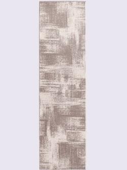 Tapis polypropylène facile à entretenir, couleur gris-écru - HELLINE