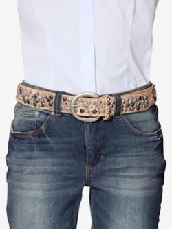 Ceinture cloutée tendance, couleur couleur or, taille 75 - helline