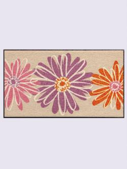 Paillasson pour intérieur et zone extérieure couverte, couleur : marron moyen uni, taille 50x70 cm, marque helline home, 100% polyamide - helline