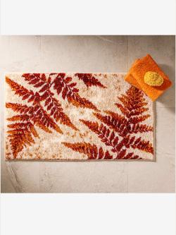 Tapis de bain acrylique, couleur marron, taille 47x50 cm - 45x50 cm, marque helline home - helline