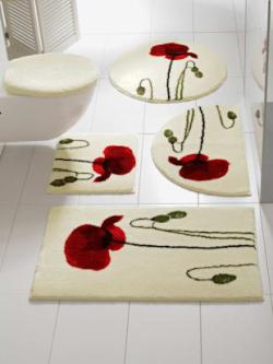 Tapis de bain acrylique, coleur offwhite - HELLINE