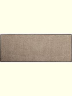 Paillasson rectangulaire, couleur : marron clair uni, taille 60x180 cm, marque helline home, 100% polyamide - helline