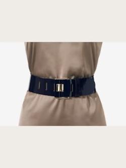 Ceinture à boucle décorative, couleur bleu, taille 75 - helline