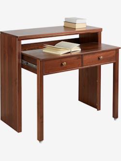 Bureau pin massif, couleur marron - HELLINE