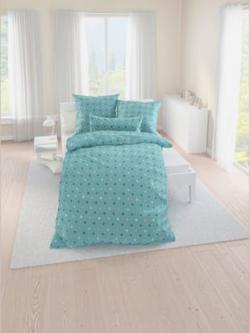 Linge de lit flanelle fine douce, coleur menthe imprimé - HELLINE