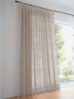 Rideaux, Cordon universel, couleur : marron moyen uni, taille 145x140 cm, marque helline home, 100% polyester - helline