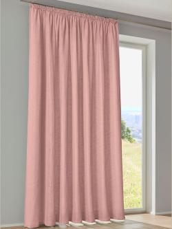 Store décoratif structure fixe, couleur rose, taille 145x140 cm, marque helline home - helline