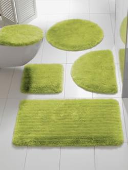 Tapis de bain 100% acrylique, couleur vert, taille 45x50 cm, marque helline home - helline