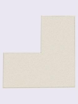 Tapis de bain acrylique facile d'entretien, couleur : couleur ivoire clair uni, taille 60x60 cm, marque helline home, 100% acrylique - helline