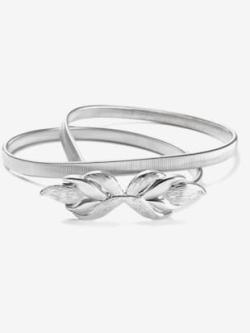 Ceinture décorative et extensible avec boucle plume tendance, couleur couleur argent, taille L, marque LASCANA - helline