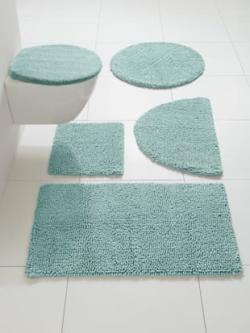 Tapis de bain coton, coleur menthe - HELLINE