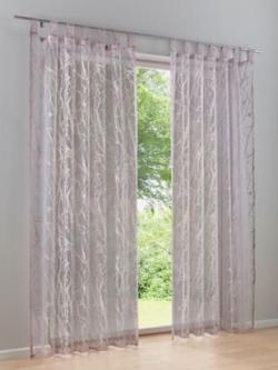 Rideaux 4 longueurs disponibles, Passants, couleur : violet clair uni, taille 145x140 cm, marque helline home, 75% viscose;25% polyester - helline