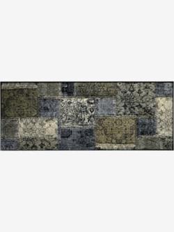 Paillasson nylon très robuste et résistant aux uv, couleur marron-gris - HELLINE