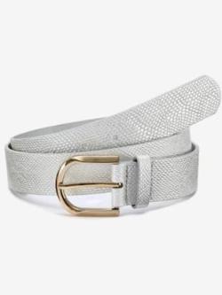 Ceinture hanches ceinture au look métallisé tendance avec motif animal en relief, couleur couleur argent, taille 110, marque LASCANA - helline