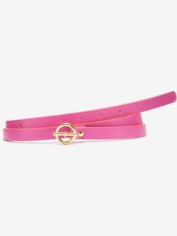 Ceinture hanches ceinture sobre avec fermoir en anneau couleur or et fermeture à épingle, couleur rose, taille 75, marque LASCANA - helline