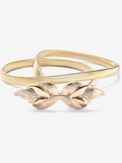 Ceinture décorative et extensible avec boucle plume tendance, couleur couleur or, taille L, marque LASCANA - helline