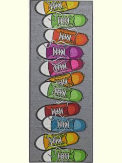 Paillasson pour intérieur et zone extérieure couverte, coleur multicolore - HELLINE