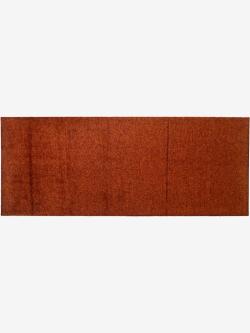 Paillasson polyamide très résistant, couleur orange, taille 80x200 cm, marque helline home - helline