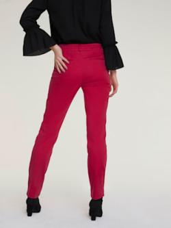 Pantalon coupe skinny, coleur rouge tomate - HELLINE