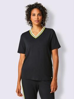 T-shirt en modal jersey fin, couleur noir, taille 54/56, marque CREATION L PREMIUM - helline
