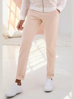 Pantalon détente long et confortable, couleur marron, taille 38/40, marque LASCANA - helline