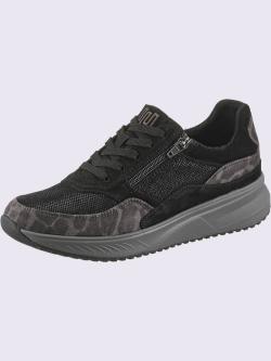 Sneakers largeur h*, noir uni, taille 7,5, Waldläufer - helline