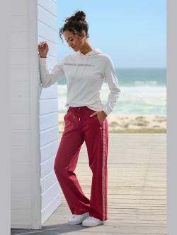 Pantalon détente pantalon de relaxation à rayures, couleur rouge, taille 48, marque H.I.S - helline