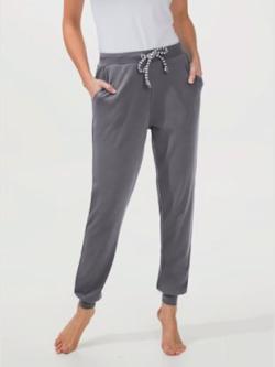 Pantalon feel good ceinture élastique et coulisse, coleur gris clair - HELLINE