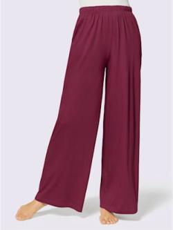Pantalons jersey fin, coleur marine + bordeaux - HELLINE