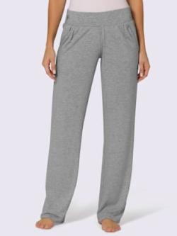 Pantalon décontracté qualité jersey, coleur gris clair chiné - HELLINE