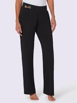 Pantalon décontracté qualité jersey, coleur noir - HELLINE
