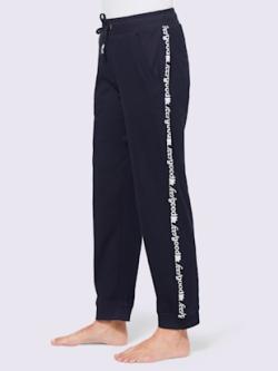 Pantalon interlock, coleur marine - HELLINE