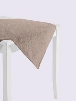 Nappe existe en ronde et ovale, couleur : marron clair uni, taille 155 cm Ø, 62% coton;38% polyester - helline