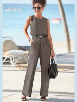 Combinaison, coleur taupe - HELLINE