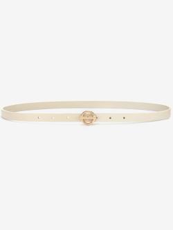 Ceinture hanches ceinture basique sobre au design classique en synthétique, couleur : marron clair uni, taille 85, marque LASCANA, 100% cuir - helline