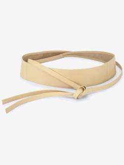 Ceinture cuir doux, coleur crème - HELLINE