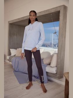 Sweatshirt à capuche chiné, couleur bleu, taille 34/36, marque Bench. Loungewear - helline