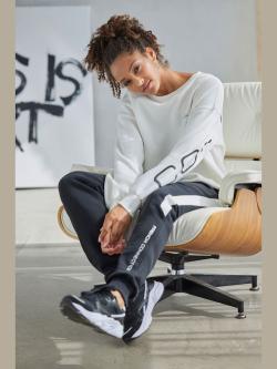 Sweatshirt avec logo imprimé, couleur couleur ivoire, taille 34/36, marque French Connection - helline