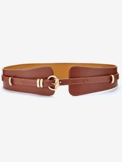 Ceinture fine amovible, coleur marron - HELLINE